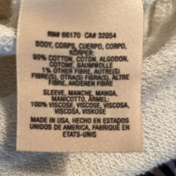 Anthropologie Akemi + Kin Eyelet Scalloped Lace Crochet Sweatshirt Tunic Top XS - Picture 12 of 14